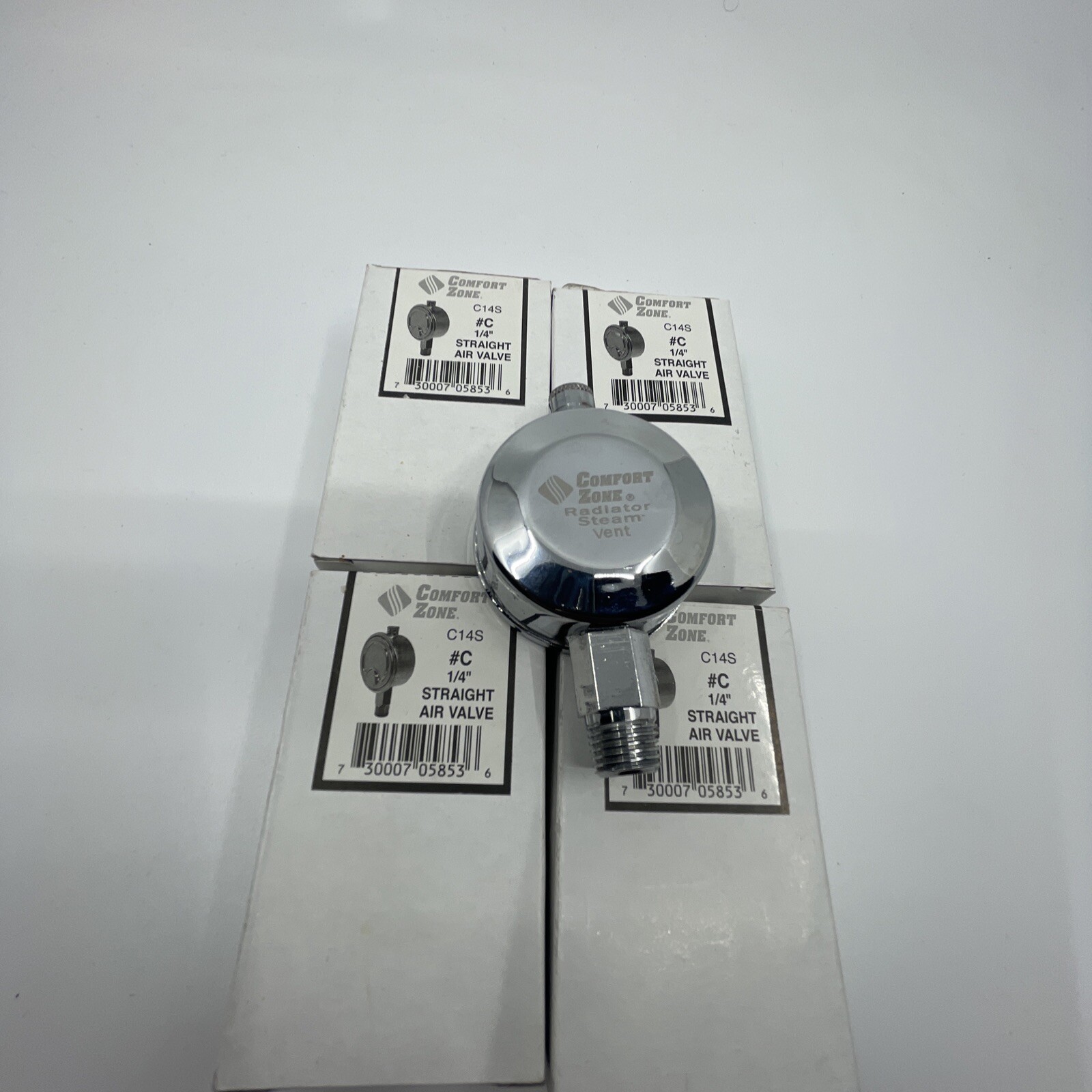 COMFORT ZONE - 1/4" Straight Vertical Steam Air Valve - C14S #C - New Lot Of 4