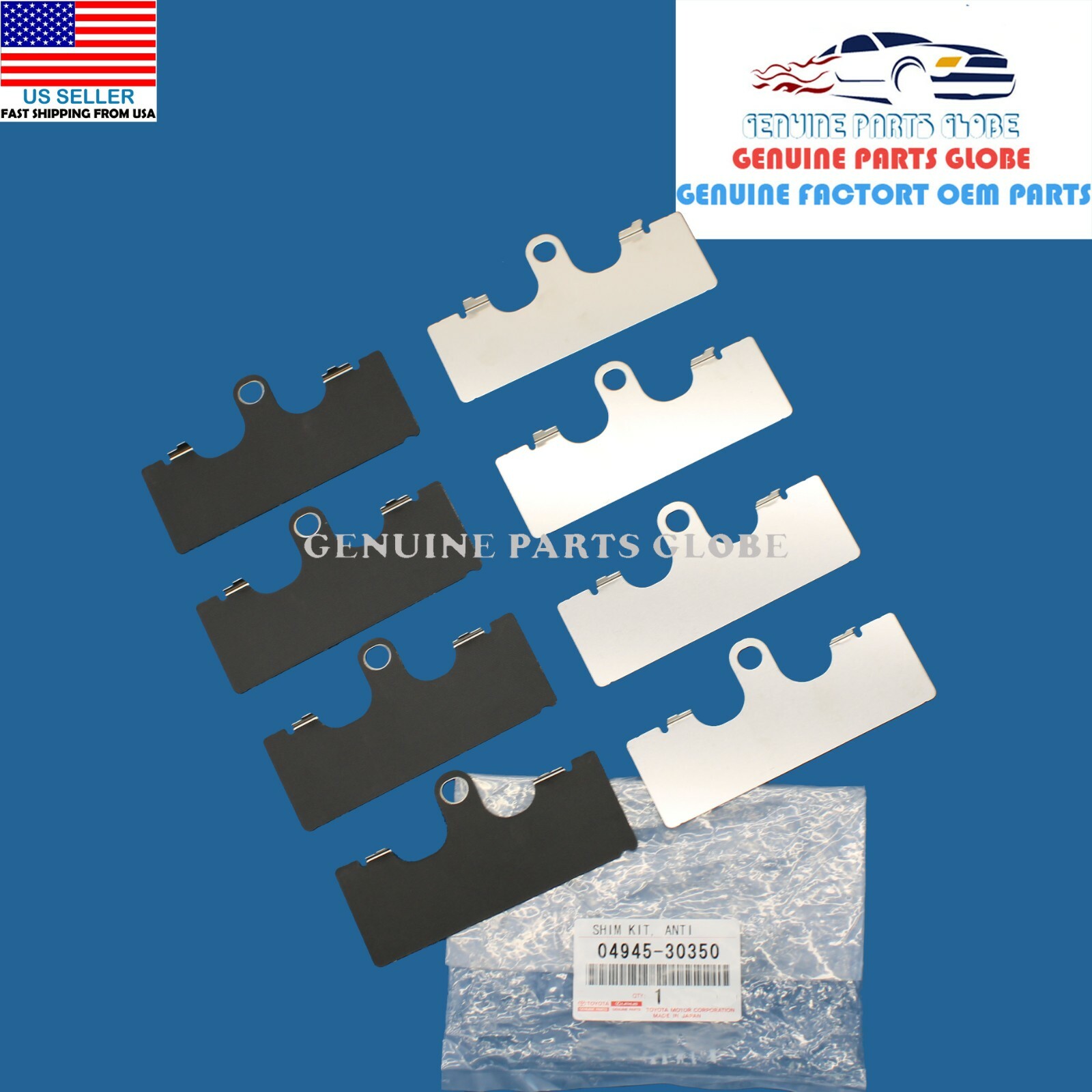 GENUINE OEM LEXUS GS350 GS450h IS350 IS200 FRONT DISC BRAKE PAD SHIM 04945-30350