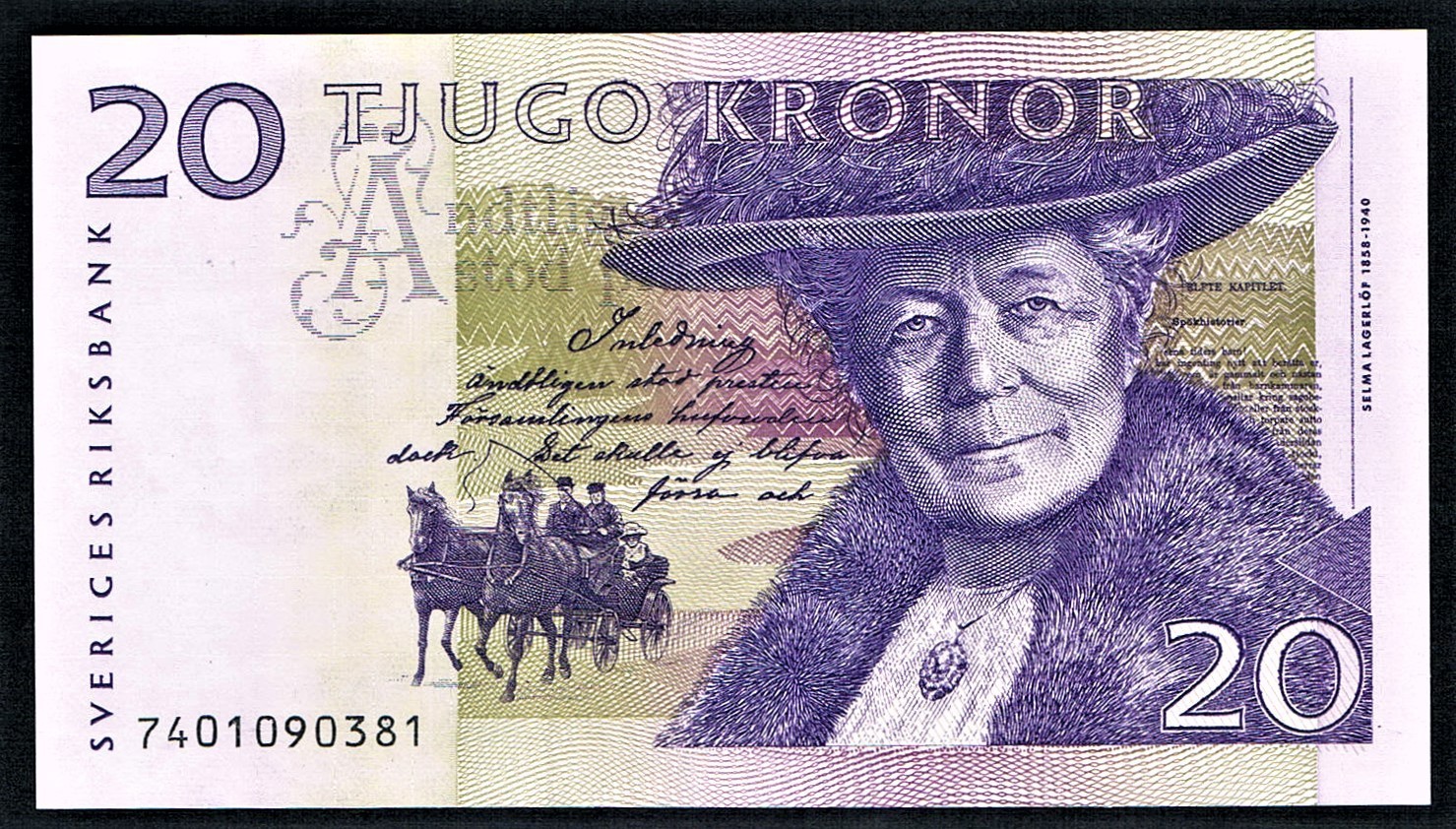 SWEDEN - 20 KRONOR 1997 UNC P 63a