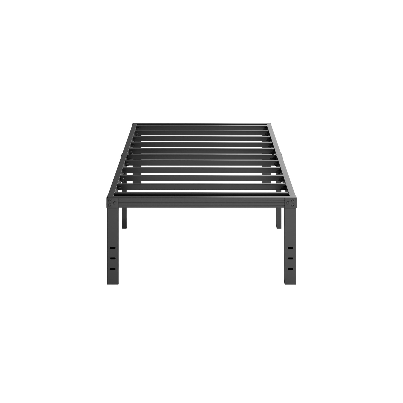Furnitui 18 Inch High Metal Twin Bed Frame Platform, Sturdy Bed Frame Twin Si...