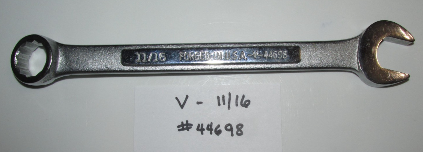 Craftsman Combination SAE 12 Point Wrench V Series 11/16 Inch, #44698