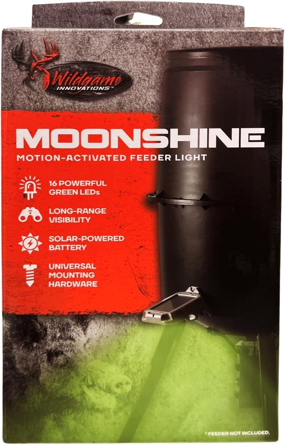 Solar-Integrated Hunting Light - 100 Yards Visibility for Nocturnal Game