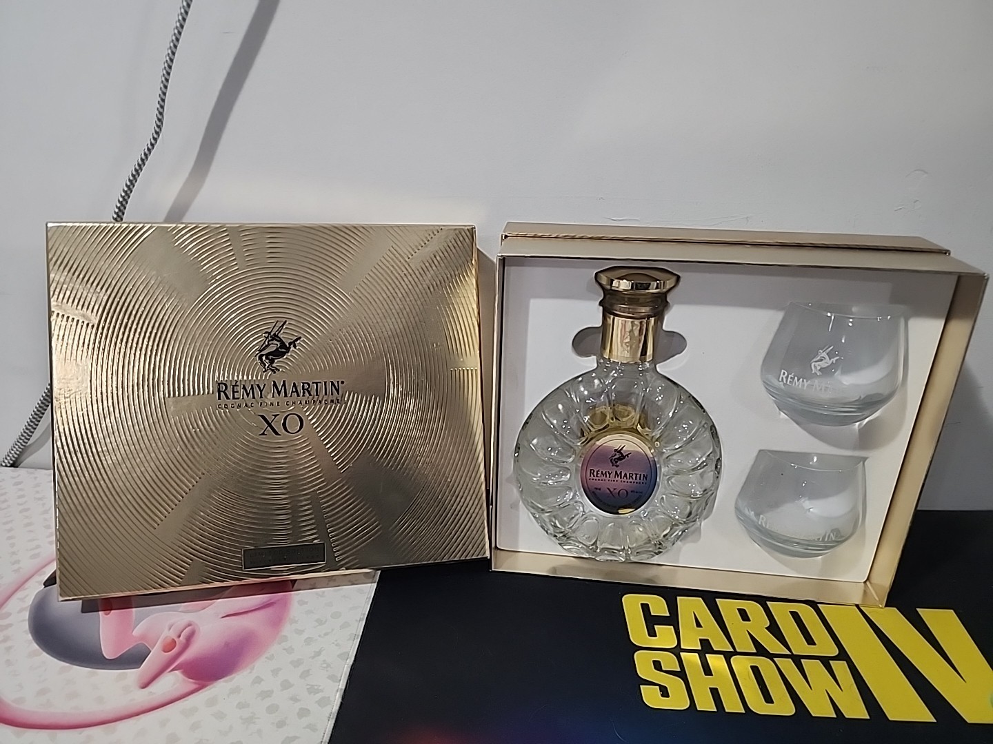 Remy Martin Cognac Fine Champagne XO Limited Edition Bottle 2 Glasses With Box