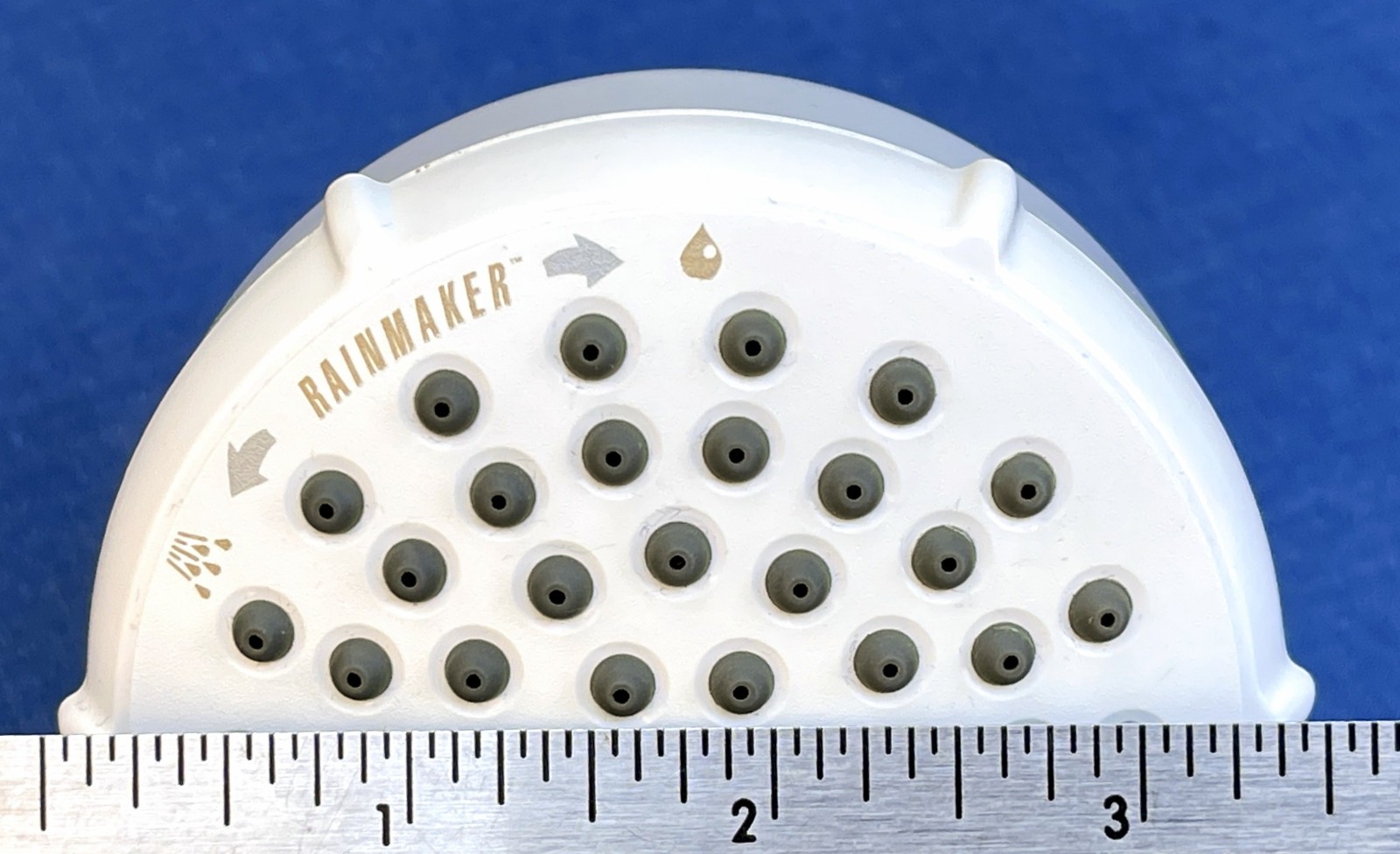 NOS ✅ ONDINE 25101WW InTouch Rainmaker Multi Function White Shower Head, Spa New