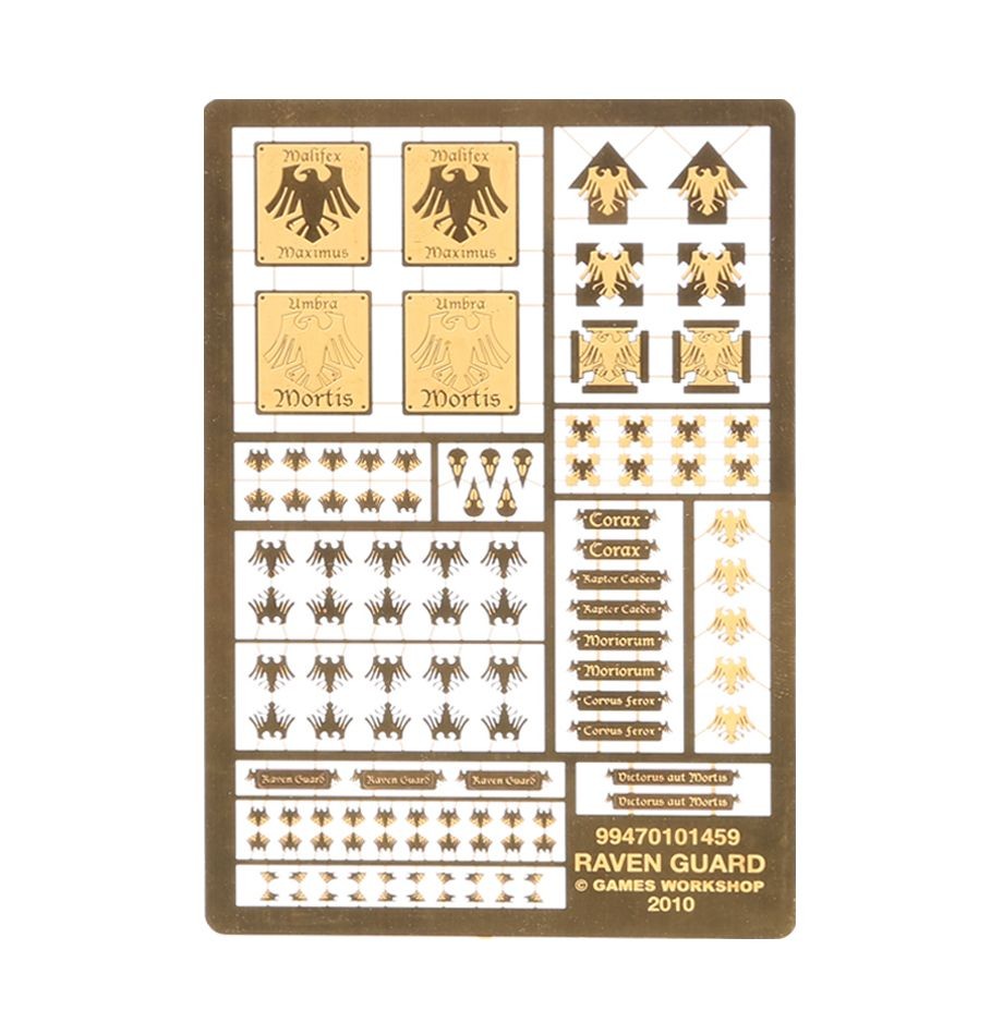 Best-selling Etched Brass Raven Guard Symbols E-11 metal SS