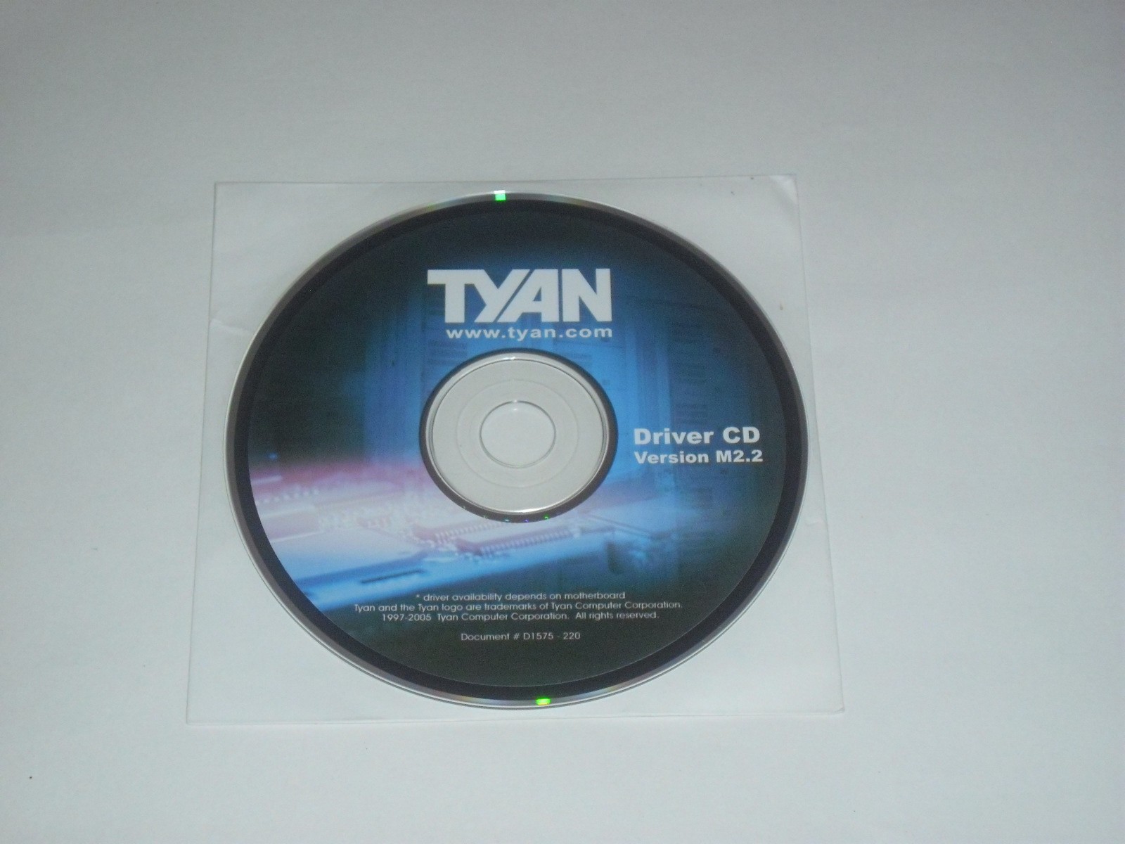 Tyan Driver Installation CD Version M2.2, 2005