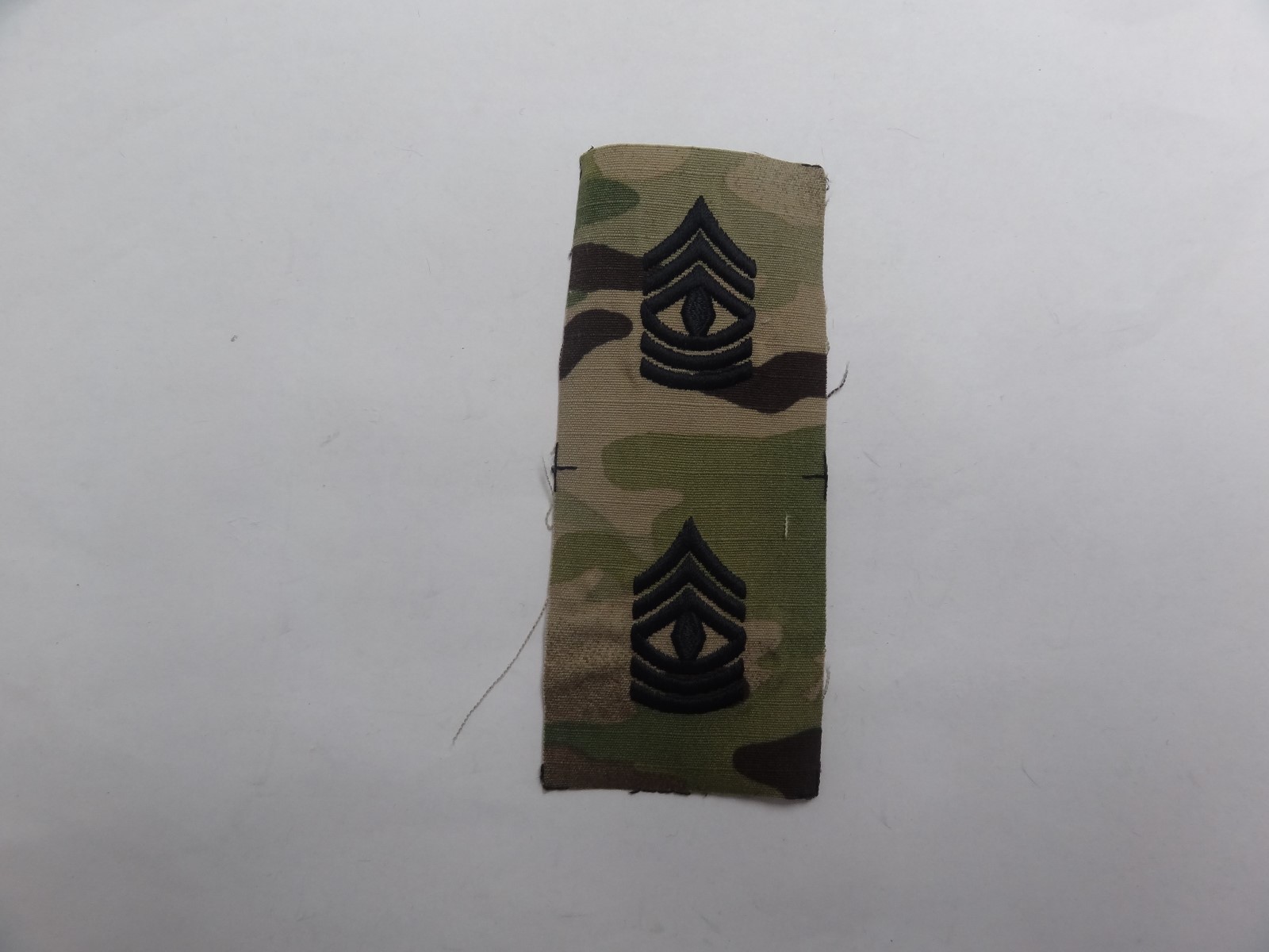 US MILITARY INSIGNIA PATCH SEW ON SET OF 2 RANK OCP FIRST SERGEANT E-8 MULTICAM