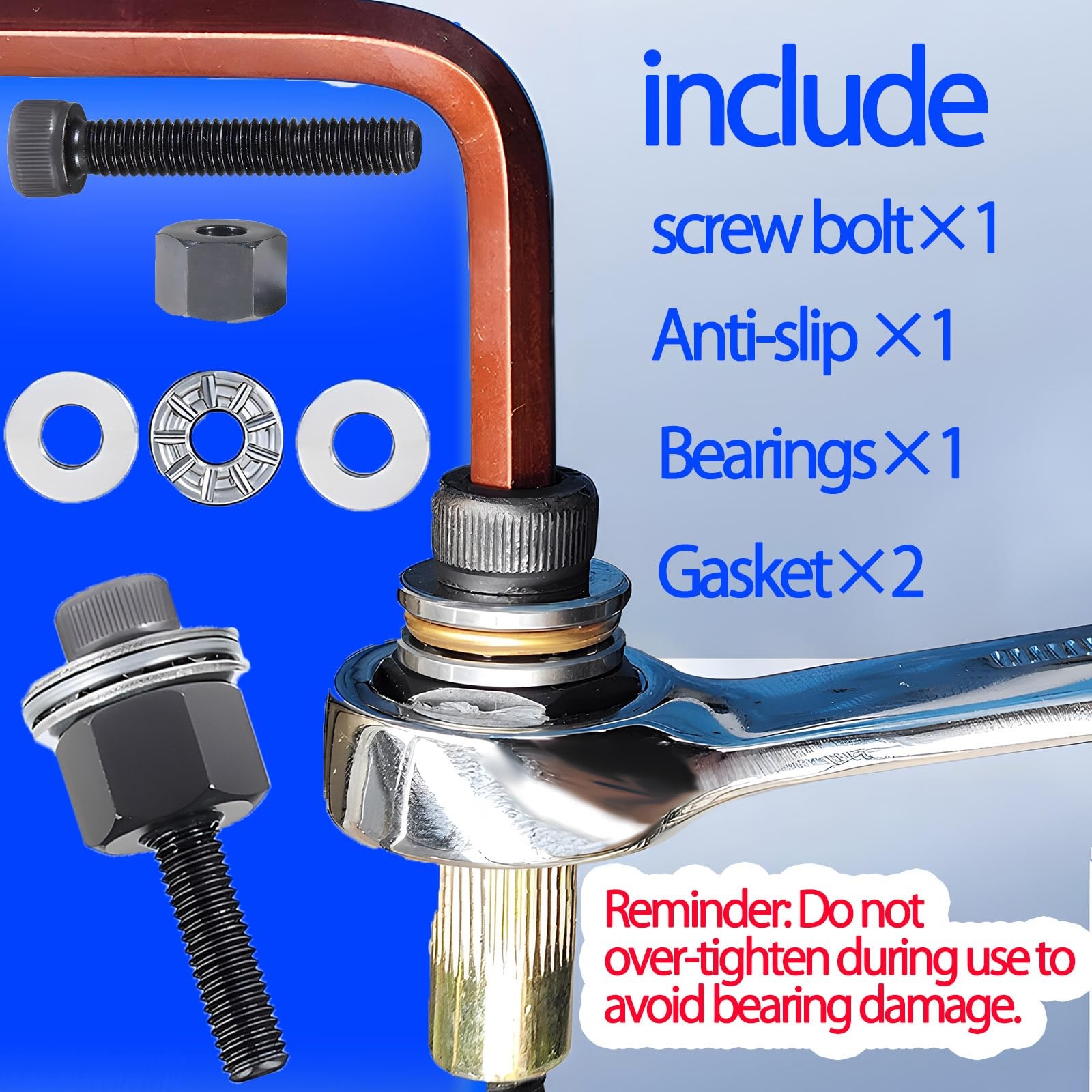 30Pcs Rivet Nuts with Tool - Easy Install Aluminum Rustproof Rivnut Kit