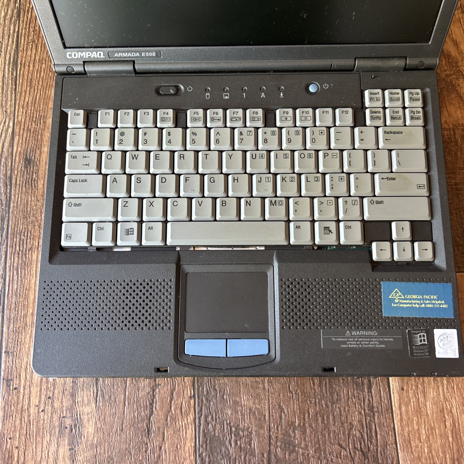 Compaq Armada E500 Vintage Laptop For Parts Untested
