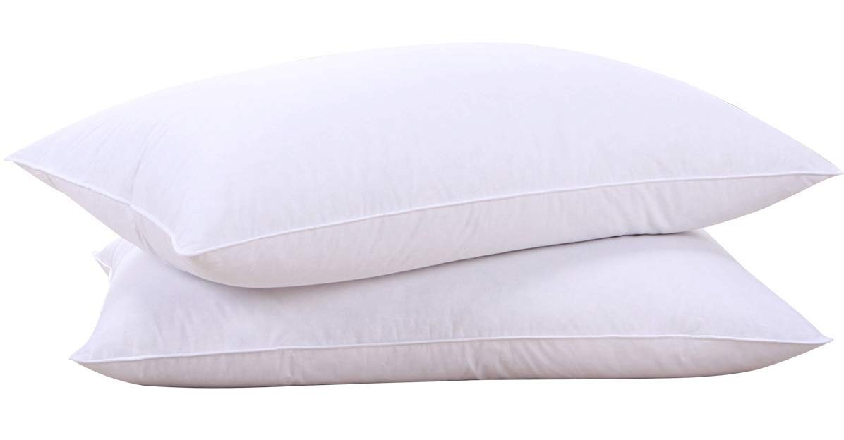 puredown® Goose Feathers and Down White Standard (Pack of 2), Classic