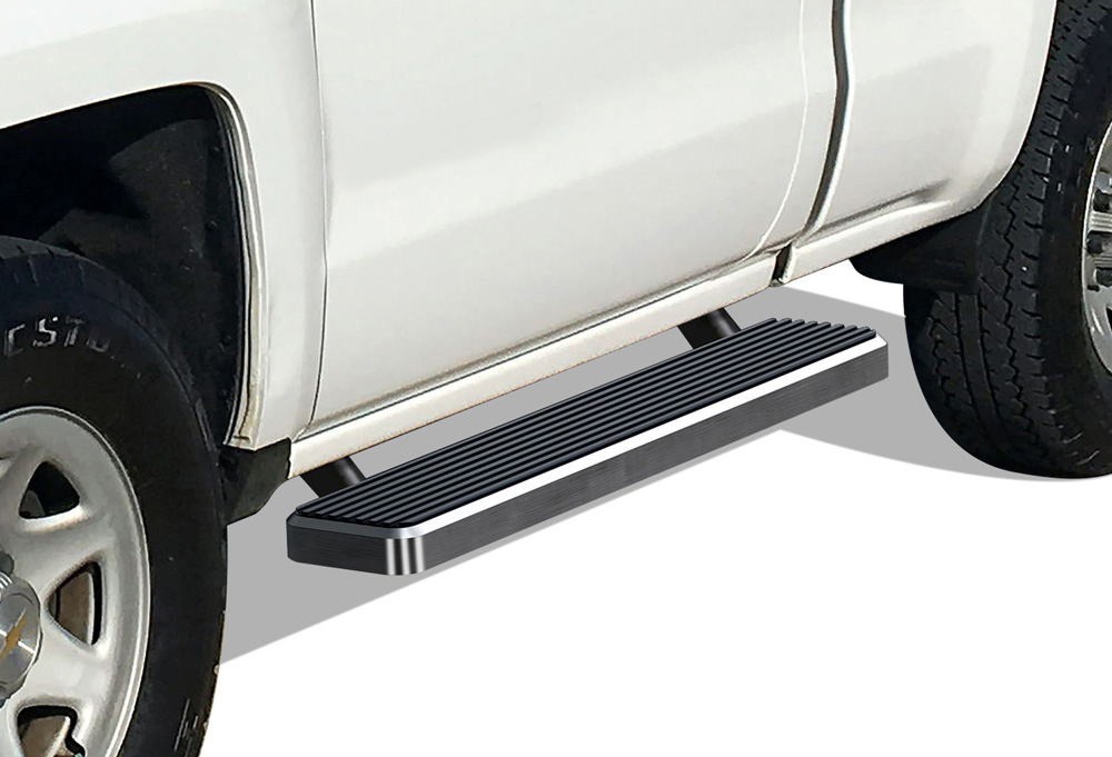 APS Running Boards 5in Fit 99-13 Silverado Sierra Regular Cab