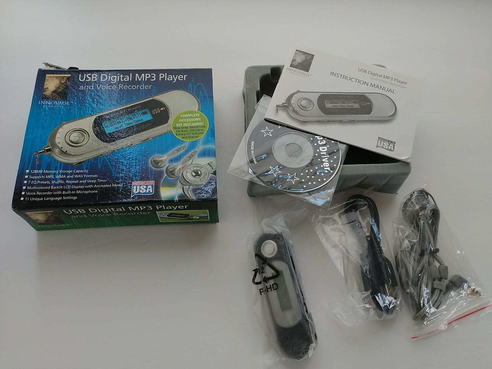 INNOVAGE USB DIGITAL MP3 PLAYER AND VOICE RECORDER