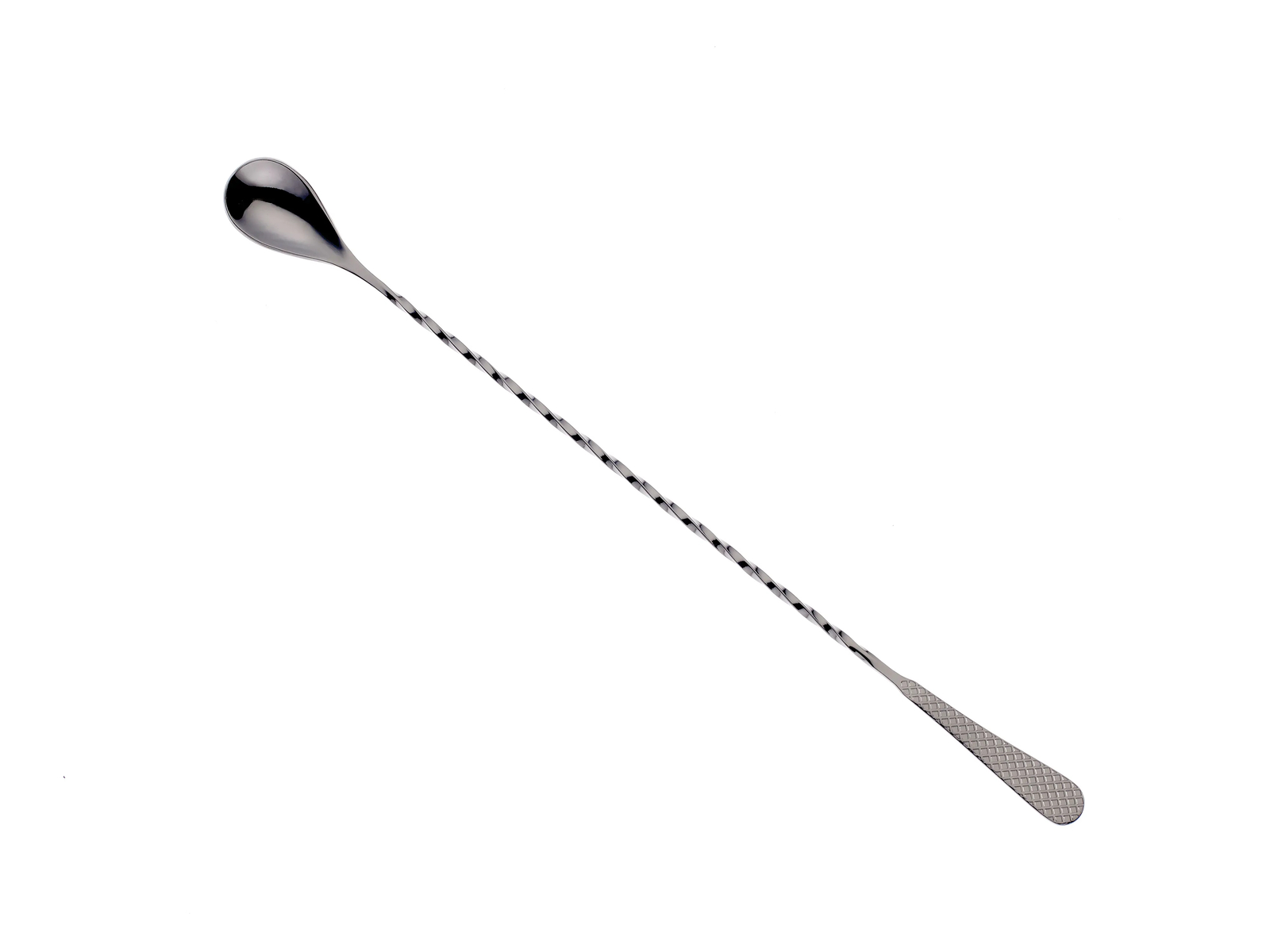 Mercer Culinary M37204BK Barfly 13.1" Diamond Lattice Japanese Style Bar Spoon