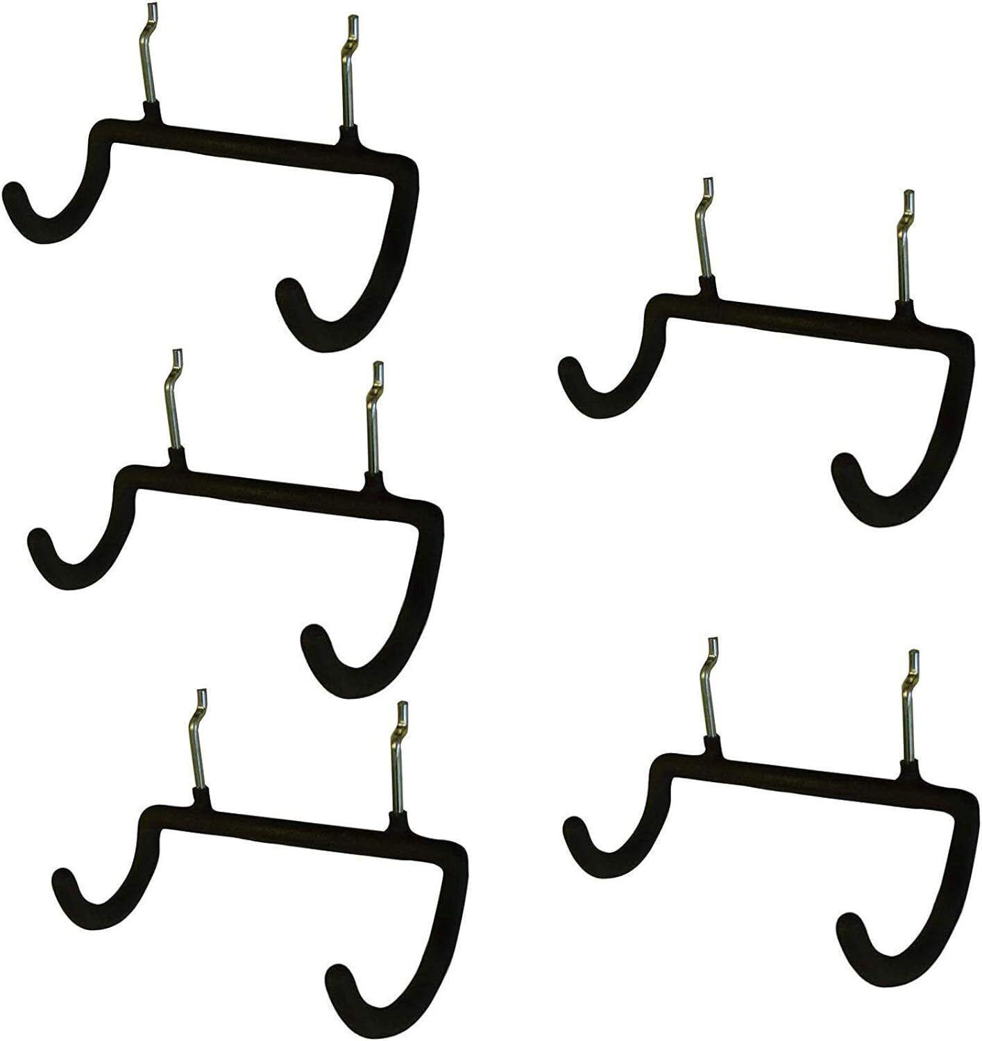 5pcs Pegboard Drill Holder Heavy Duty Hooks Pegboard Double Hooks Drill Hanger