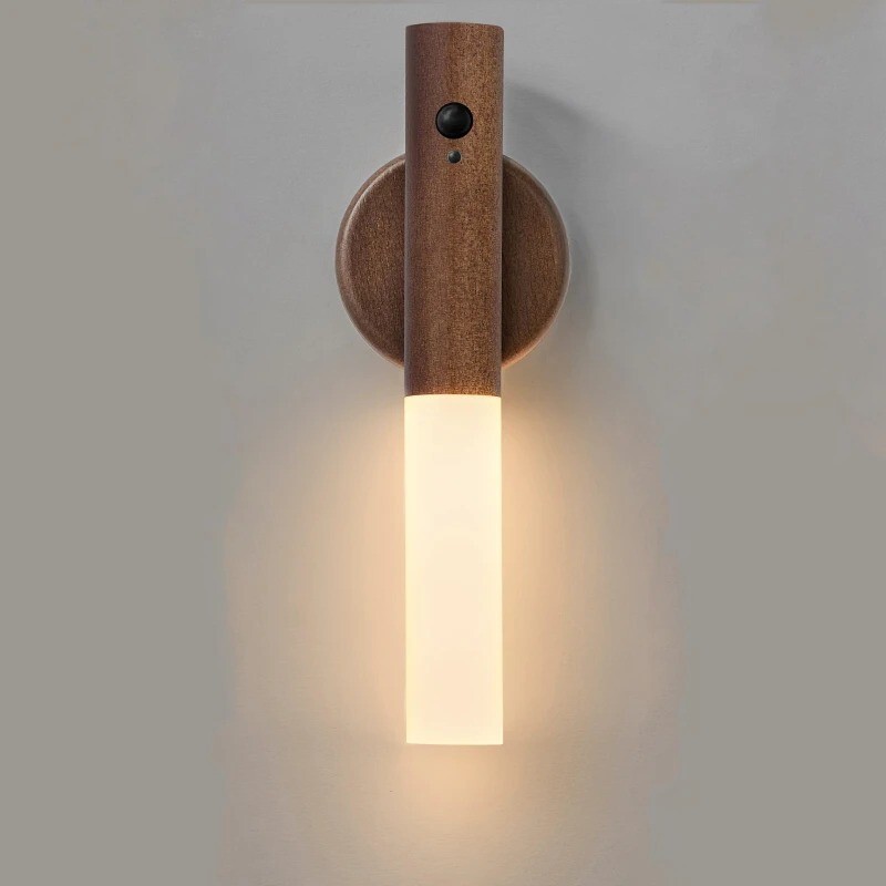 Smart Motion Sensor Night Light LED Rechargeable Magnetic Wall Lamp Portable