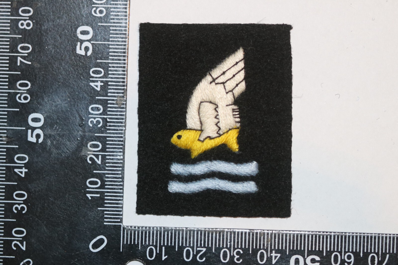 WW2 BRITISH RAF / USAAF US AIR FORCE GOLDFISH CLUB BADGE PATCH BAIL OUT