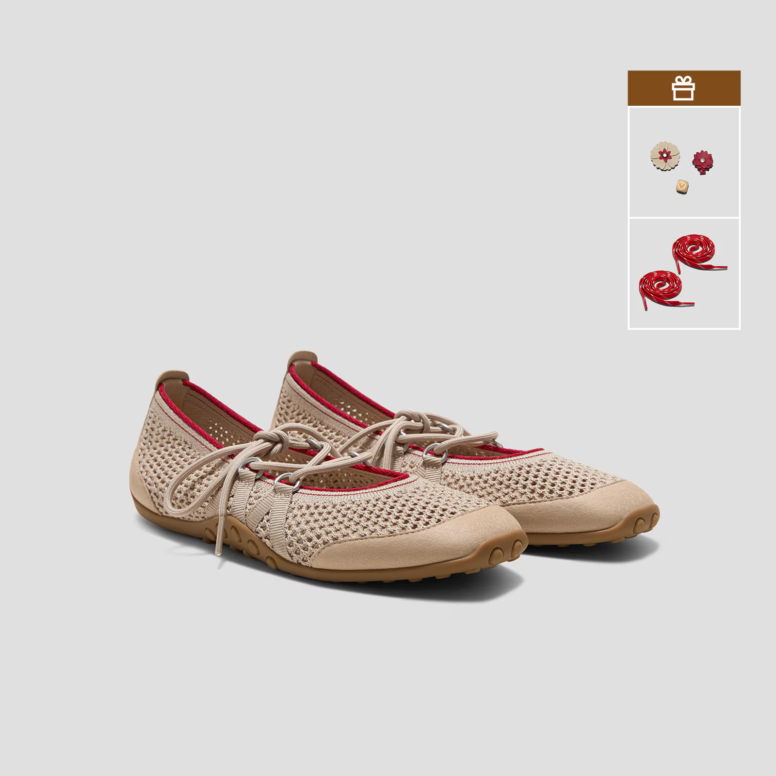 VIVAIA Square-Toe Hybrid Mesh Mary Janes (Cecily) women's shoes- SALE!!