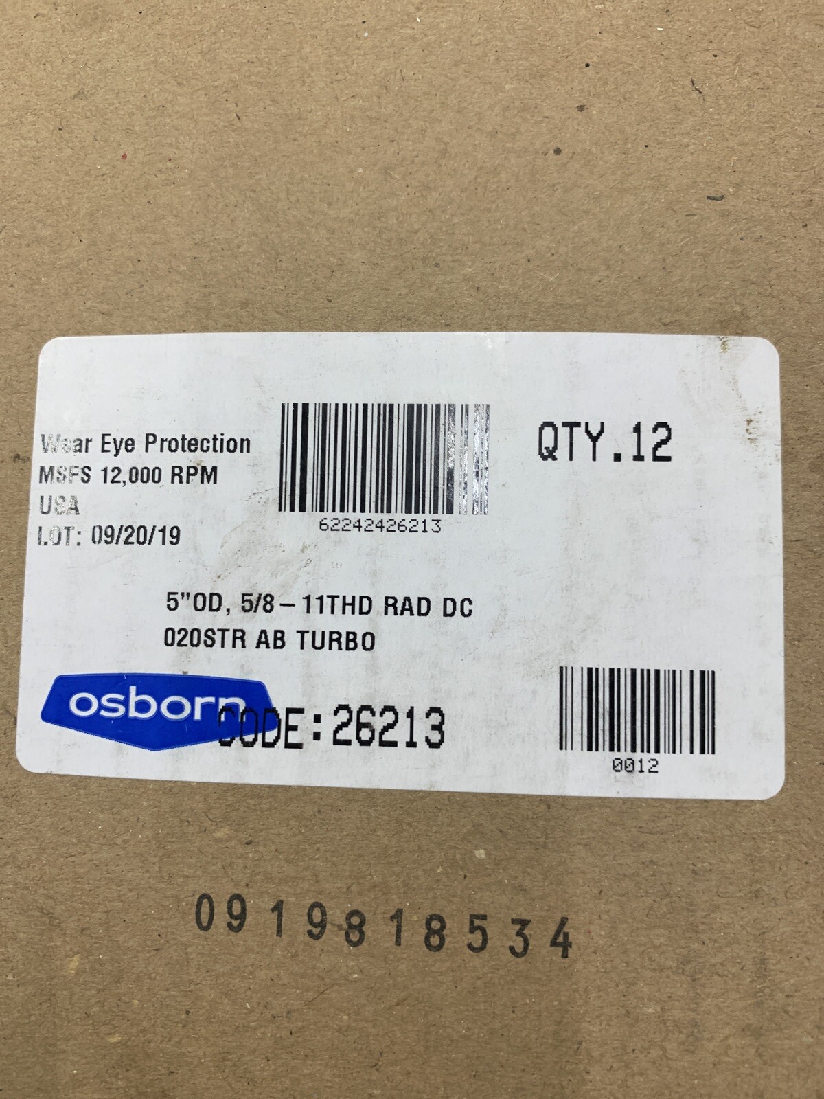 Osborn 26213 High Speed Small Grinder Standard Twist