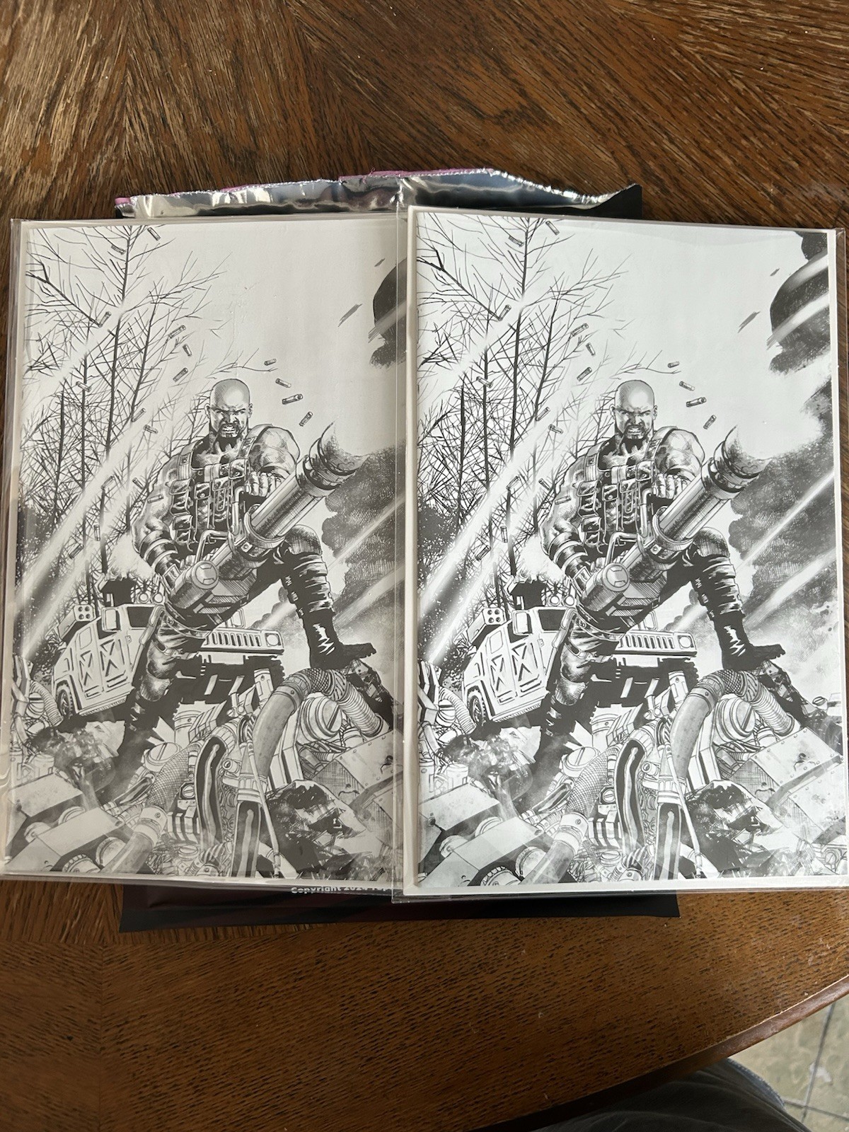 G.I. Joe Silent Missions #1 Jimbo Salgado ROADBLOCK Vir Lt 50 B&W TopShelf Comic