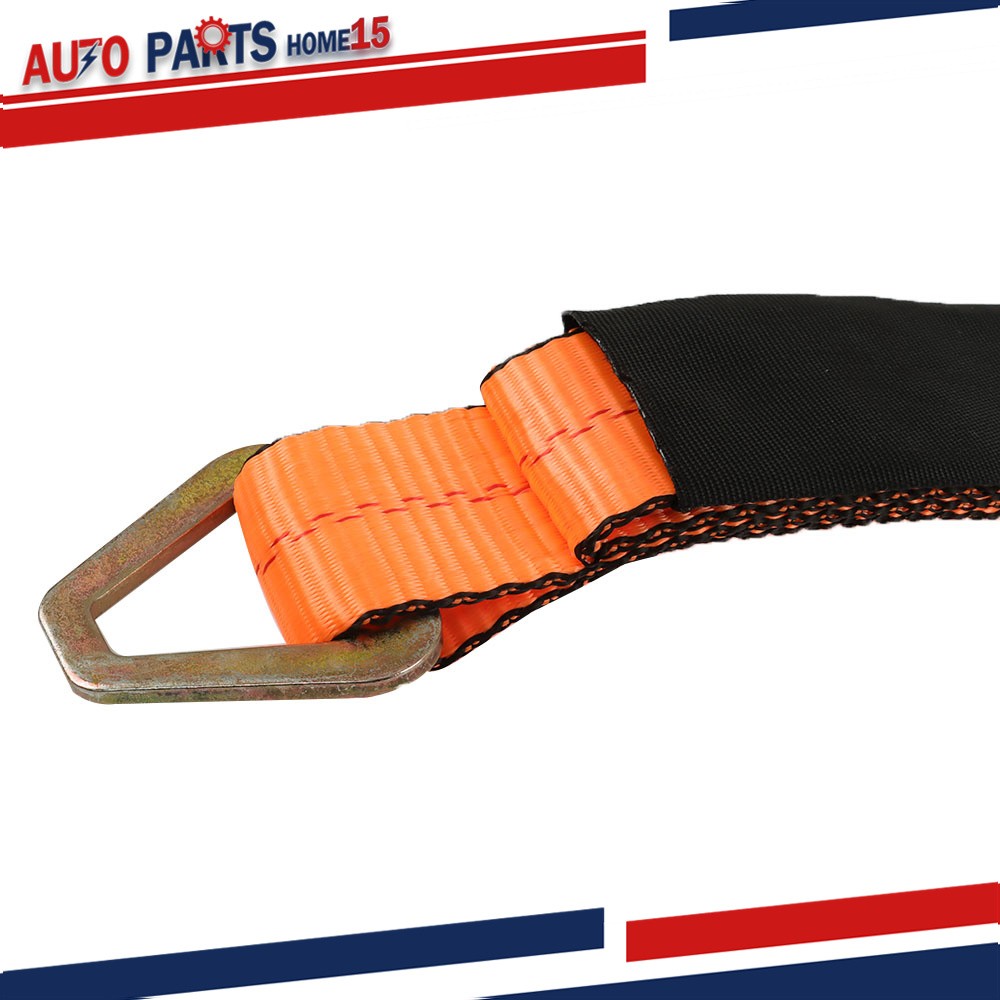 Tie Down Combo Strap with Snap Hook Ratchet 2x114 Inch 4 Pack
