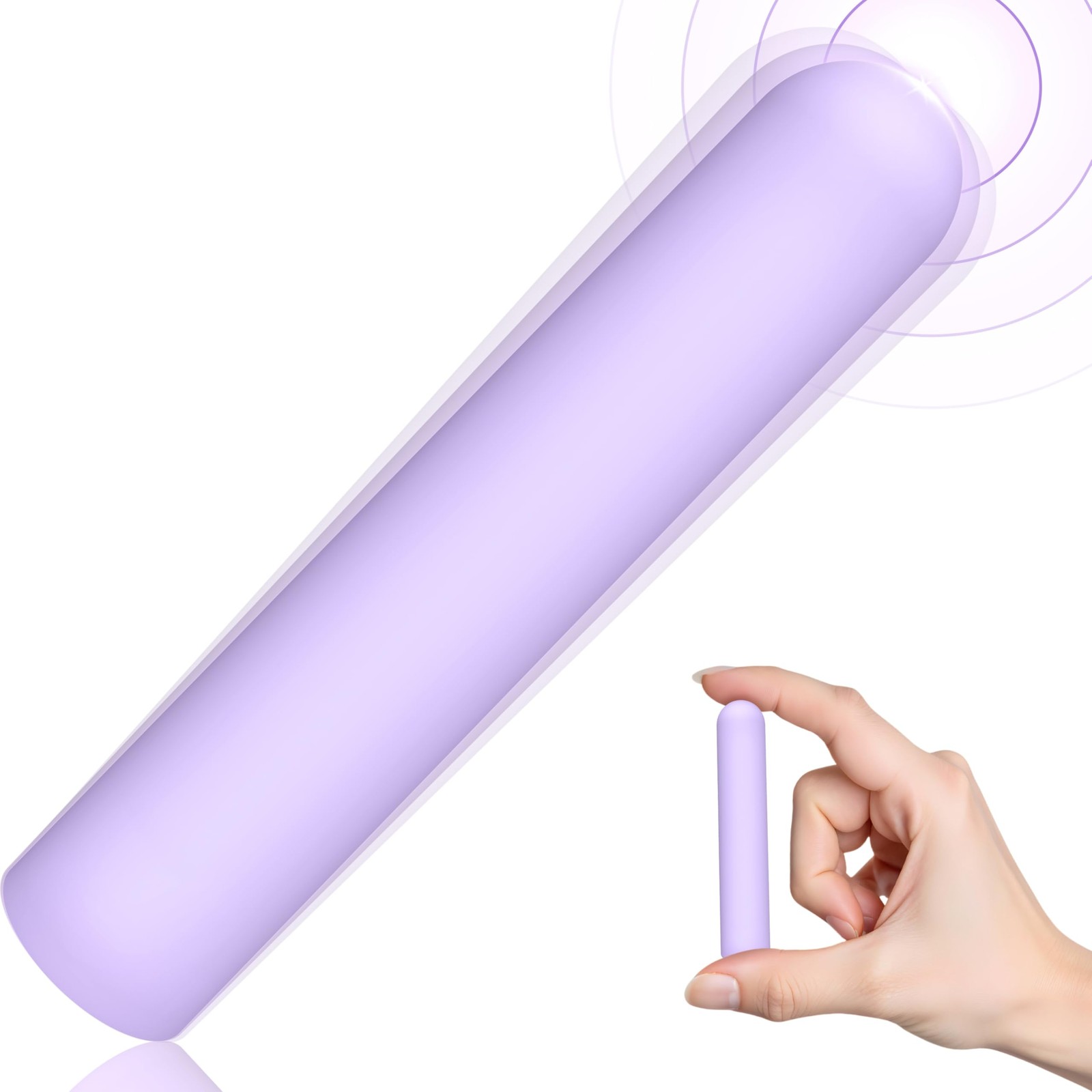 Mini Bullet Vibrator Waterproof Small Clit Vibrator with 10 Modes Full Silico...