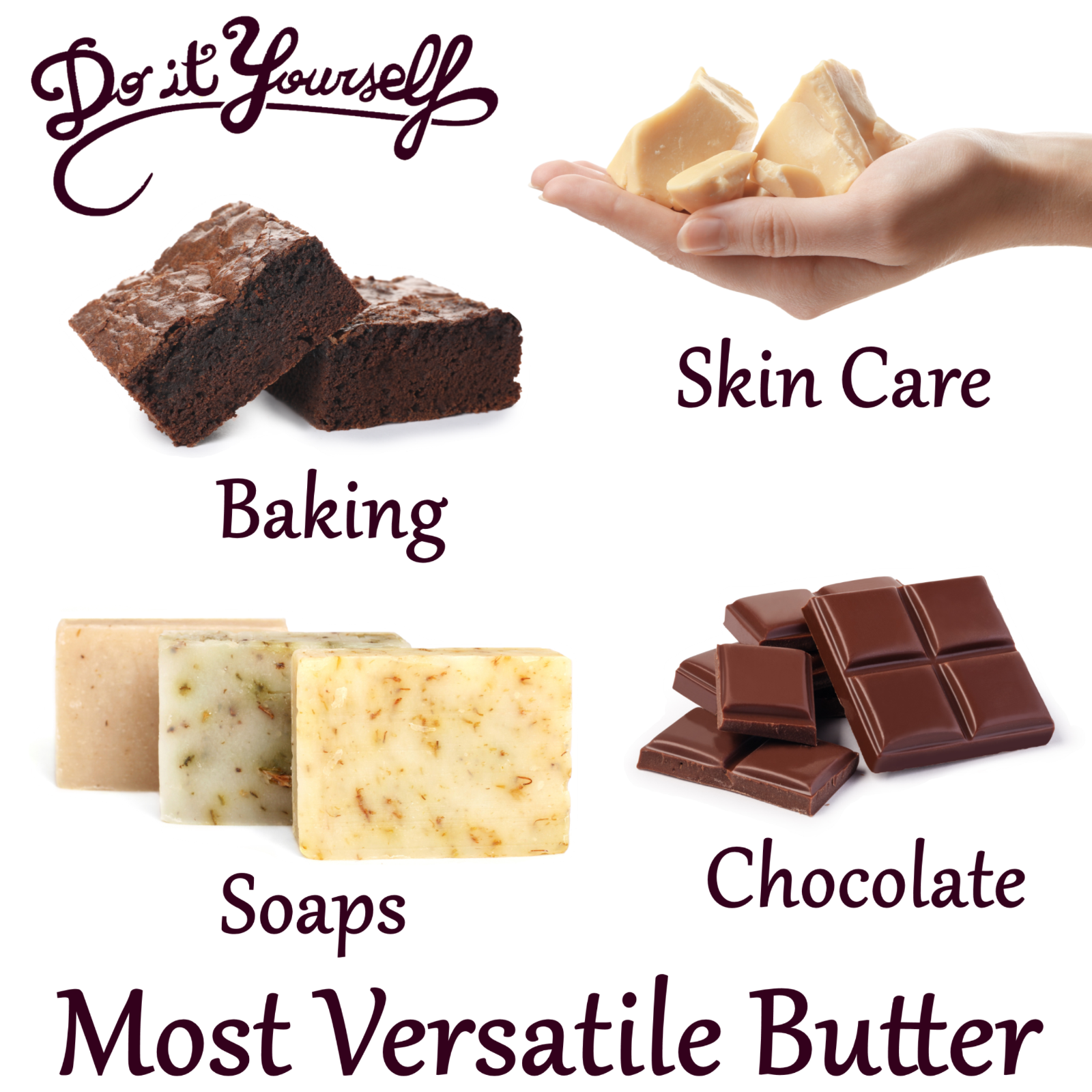 Raw Cocoa Butter 100% Pure Natural Unrefined Organic FOOD GRADE Cacao Beans