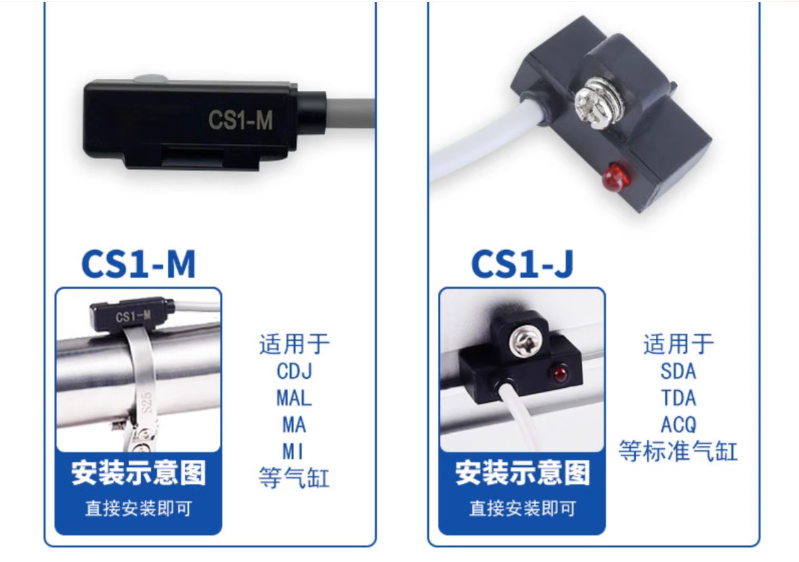1PC New AirTac Magnetic induction switch cylinder sensor CS1-E #LL