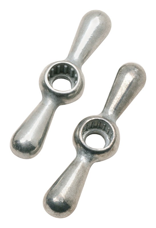 Plumb Pak PP806-15 Brushed Nickel Cast Metal Tee Faucet Handle 3.75 x 2.62 in.
