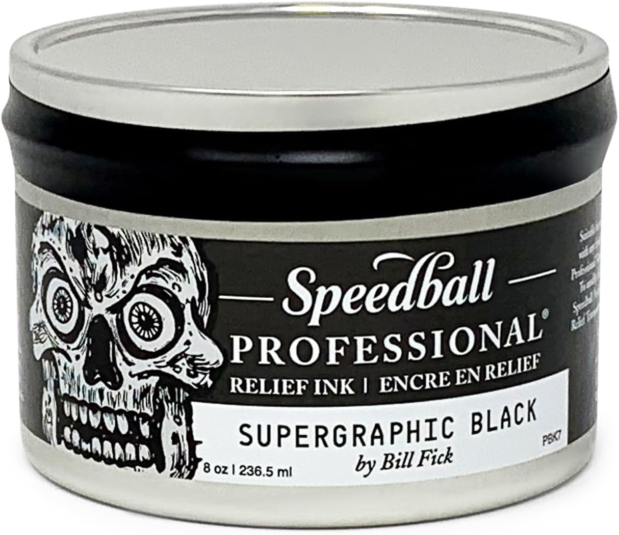 Speedball Professional Relief Ink, Supergraphic Black, 8 oz Printmaking Ink