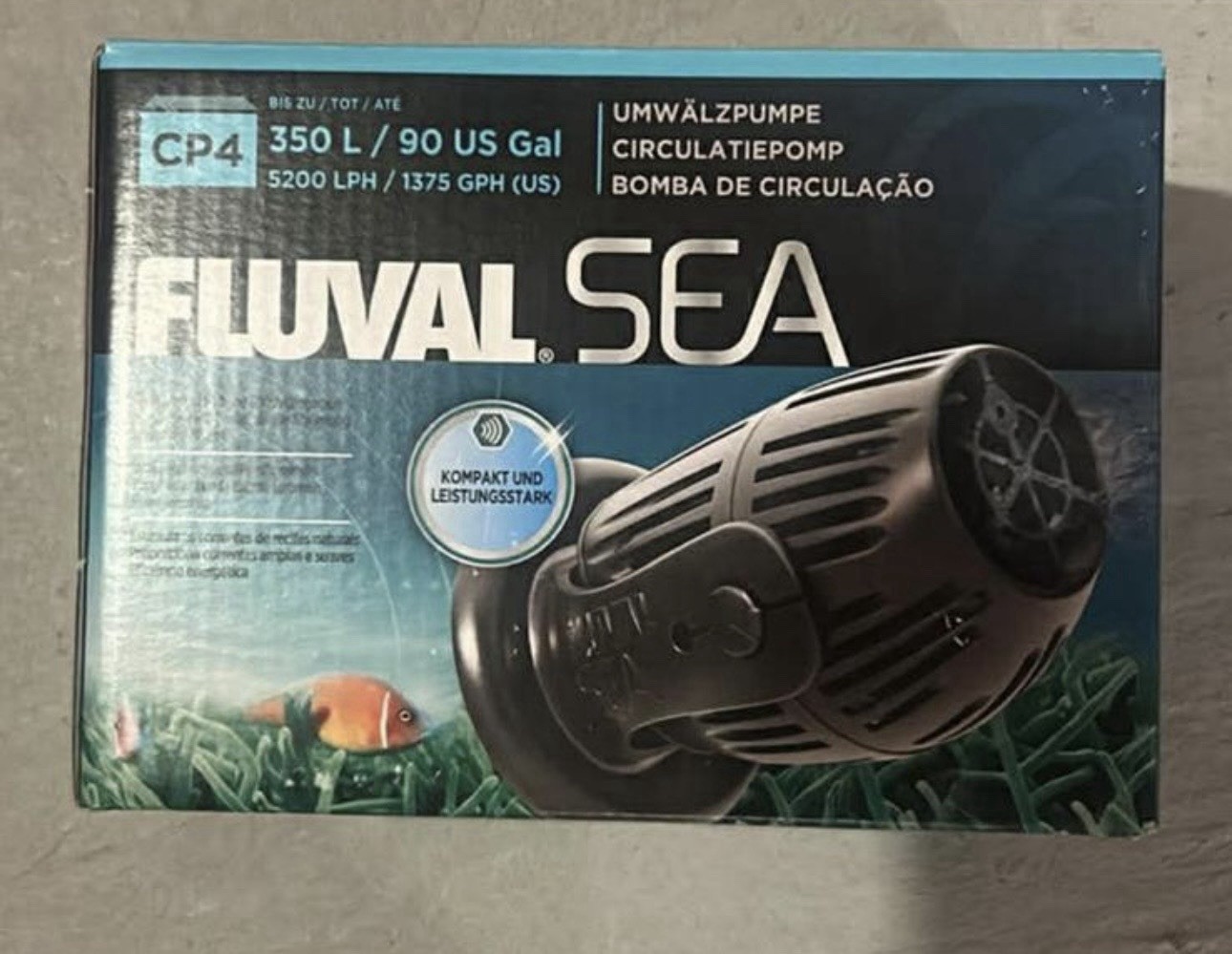 FLUVAL SEA CP4 CIRCULATION PUMP AQUARIUM WATER 7 WATT  1375 GPH  HAGEN 14348