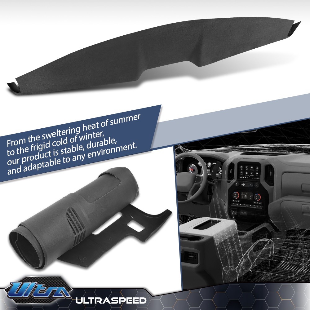 Fit For Ford 2005-2009 Mustang Base Model Black Soft TPE Dash Cover
