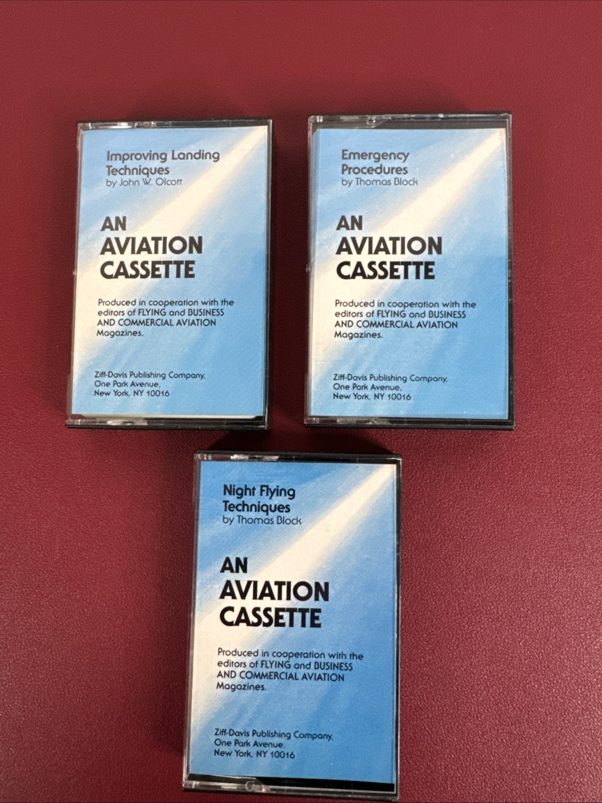 lot of 3, AN AVIATION CASSETTE, Flying Business & Commercial Aviation Magazine