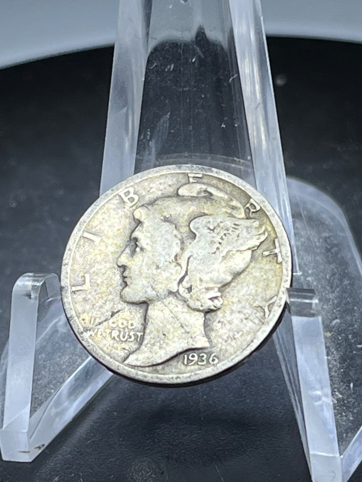 1936-P Mercury Dime - Actual Silver Coin  Shown # TE207J