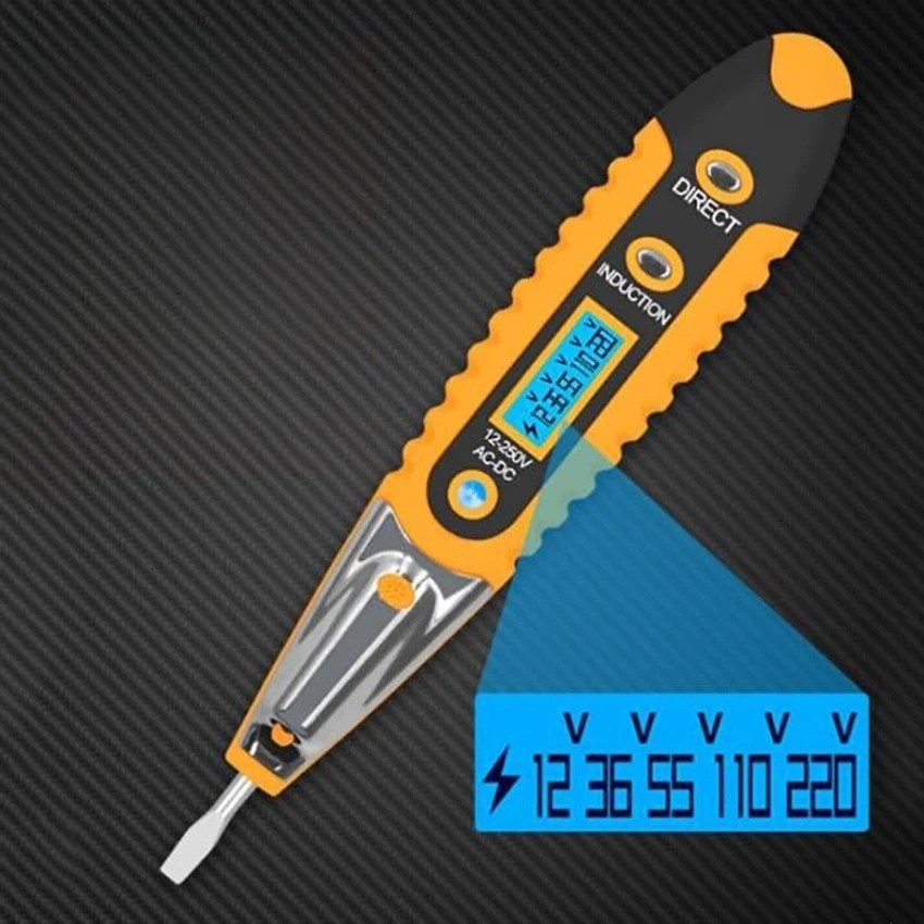 Voltage Electric Tester Volt Detector Test Pen AC DC Non-Contact Sensor 12-1000V