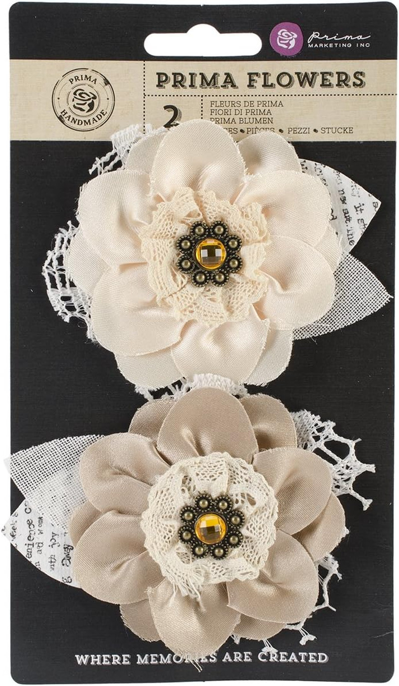 Prima Marketing Flowers - Fairfield - Sugar, 3.5", Solid