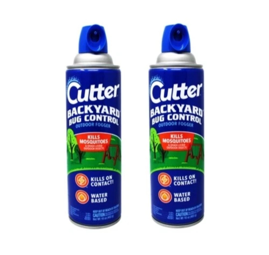 2 Pack Cutter Outdoor Bug Control Mosquito Killer Fogger Spray 16 Oz Each Can