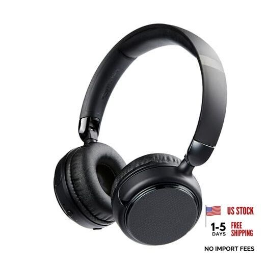 Bluetooth On-Ear Headphones with Microphone, Deep Bass, 35 One Size Wireless