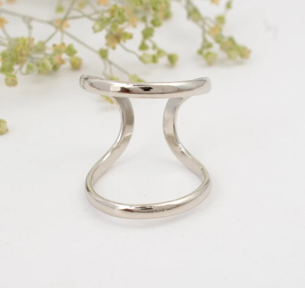 Solid 925 Sterling Silver Arthritis Finger Splint Ring Handmade Thumb Ring SR350