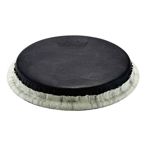 Bongo, Tucked, 7.15 Skyndeep Black Calfskin Graphic Drum Head