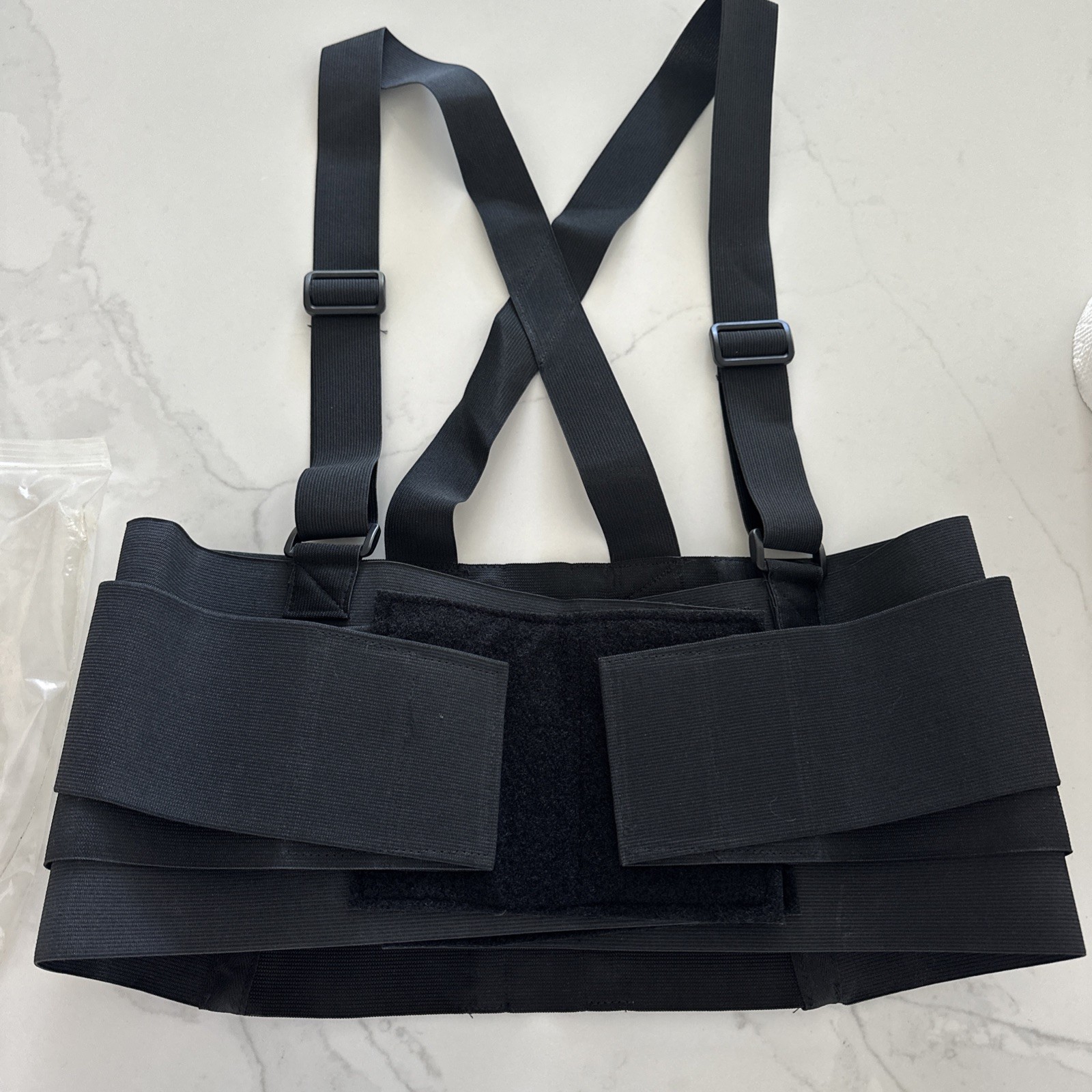 American Mills Elastic Back Support Belt With  Suspenders Work Safety XXL NOS