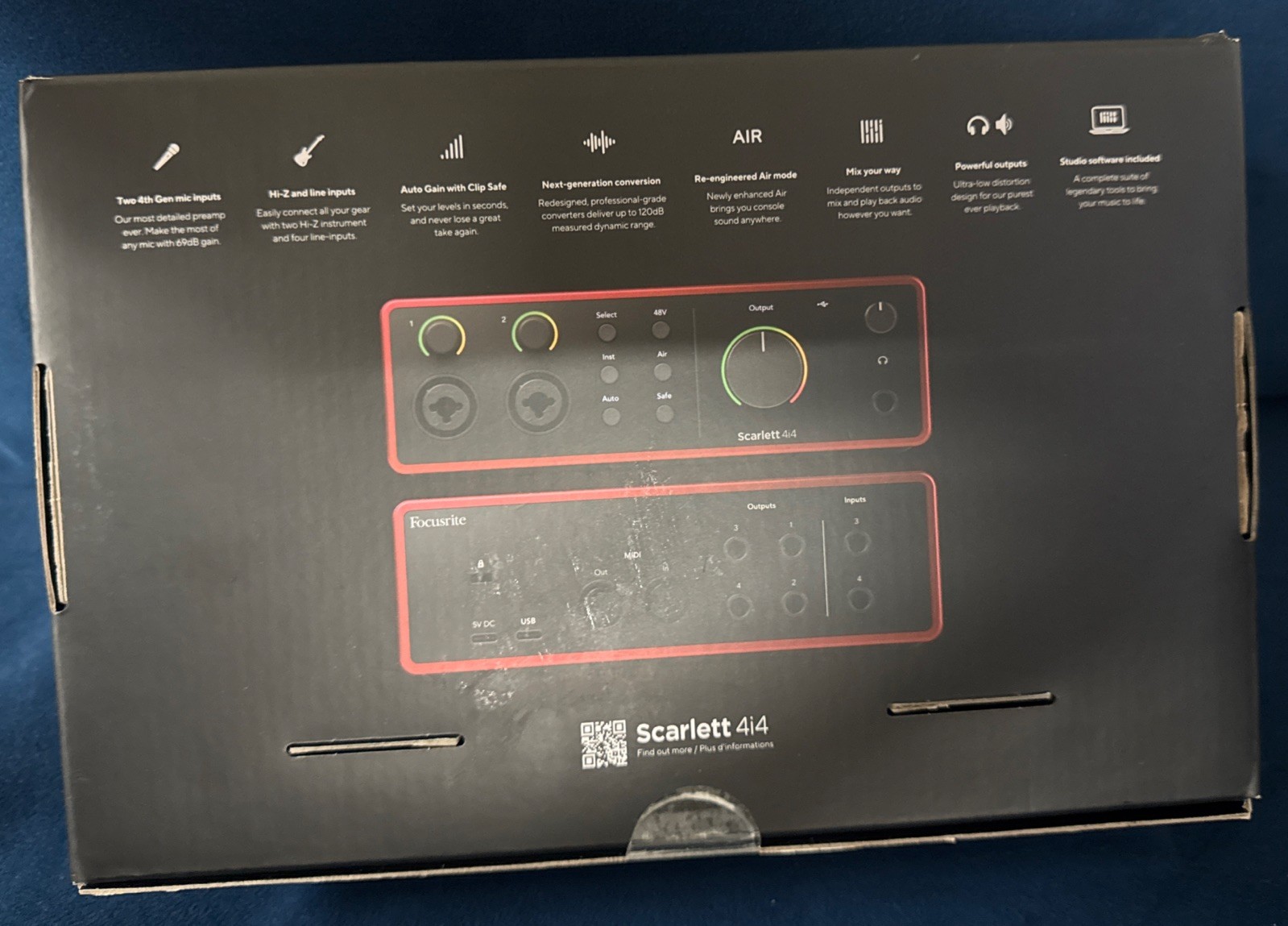 Focusrite Scarlett 4i4 USB-C Audio Interface (Gen 4)
