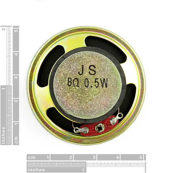 [ SparkFun COM-09151 ] Speaker - 0.5W (8 Ohm)