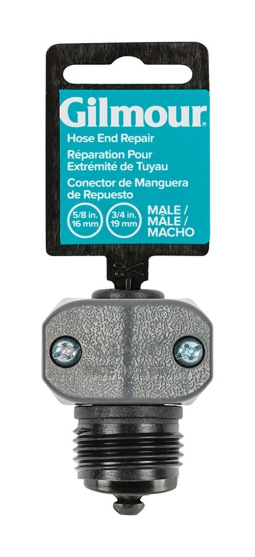 Gilmour 801134-1002 Threaded Male Hose Mender Clamp 5/8 & 3/4 in. (Pack of 12)