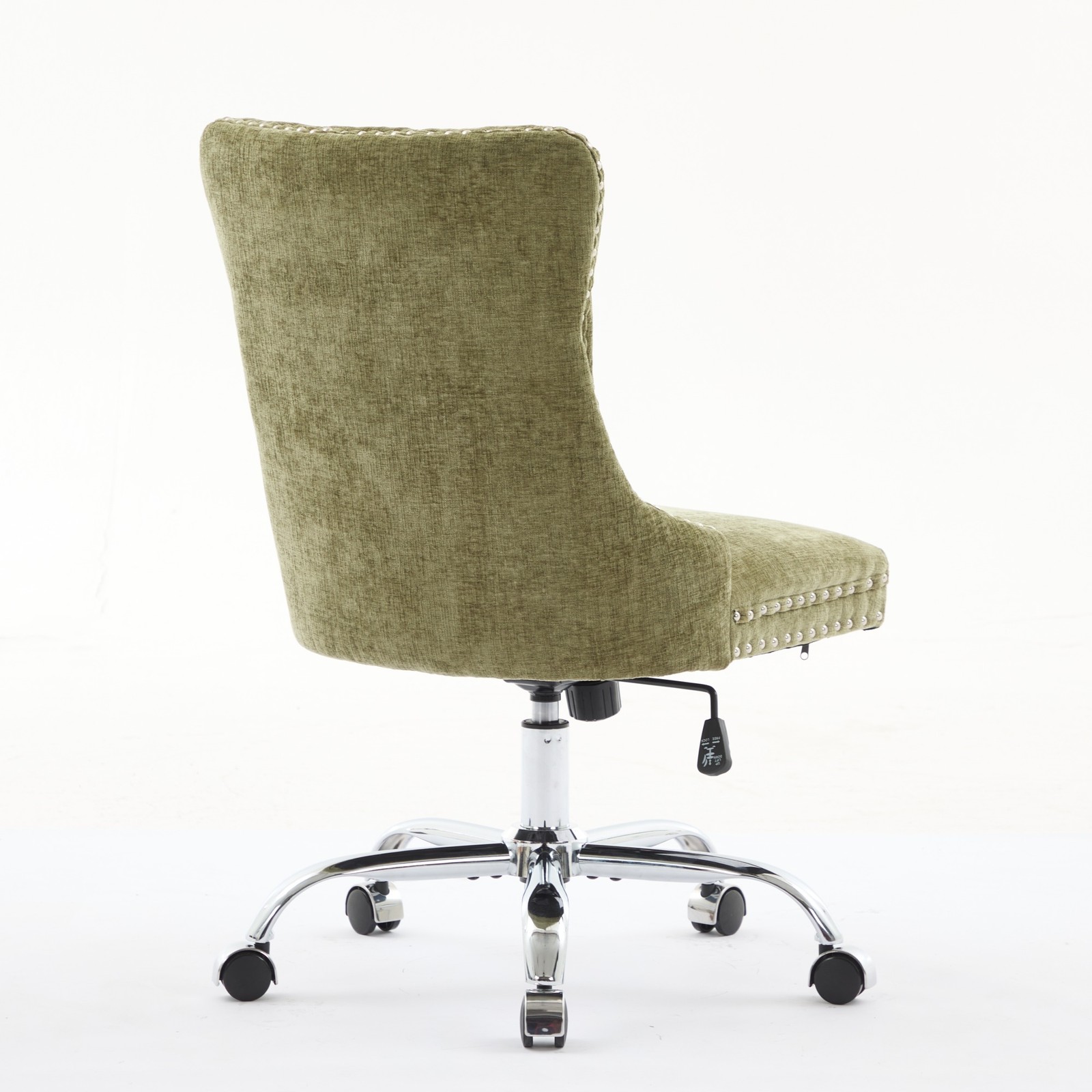 A&A Furniture Office Chair,Modern Chenille Upholstered Tufted Button Office