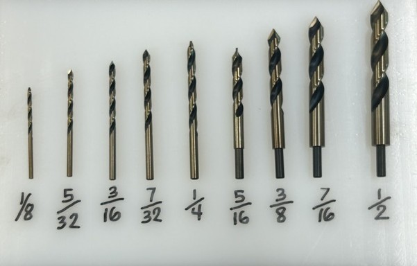 Drill Bits for Plastic acrylic sheet, plexiglass, lexan, polycarbonate, 9pc SET