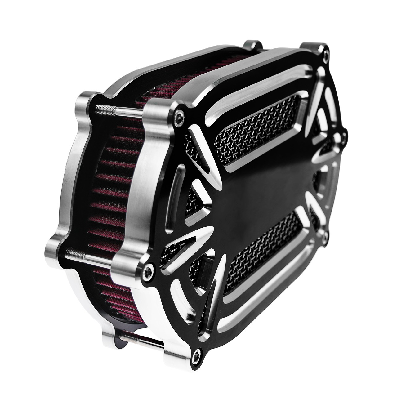 Air Cleaner Filter Red Intake For Harley  Touring 08-16 Softail 16-17 Dyna 2017