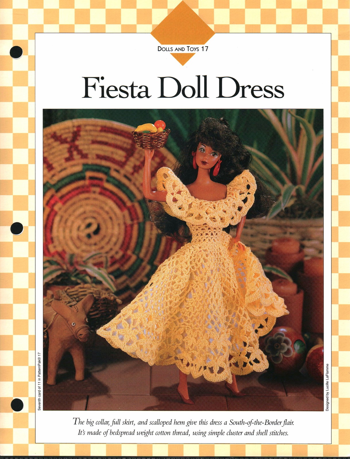 Fiesta Doll Dress - Dolls & Toys 17 | Vanna Crochet Faves 85170-H