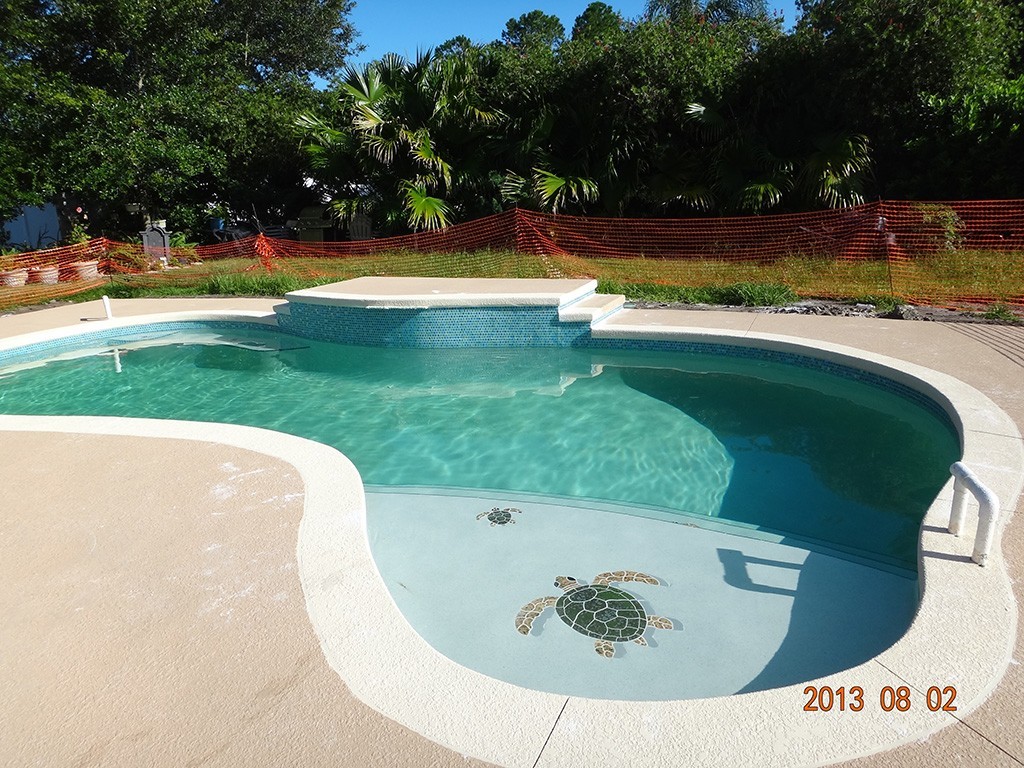 Turtle Group Ceramic Swimming Pool Mosaic