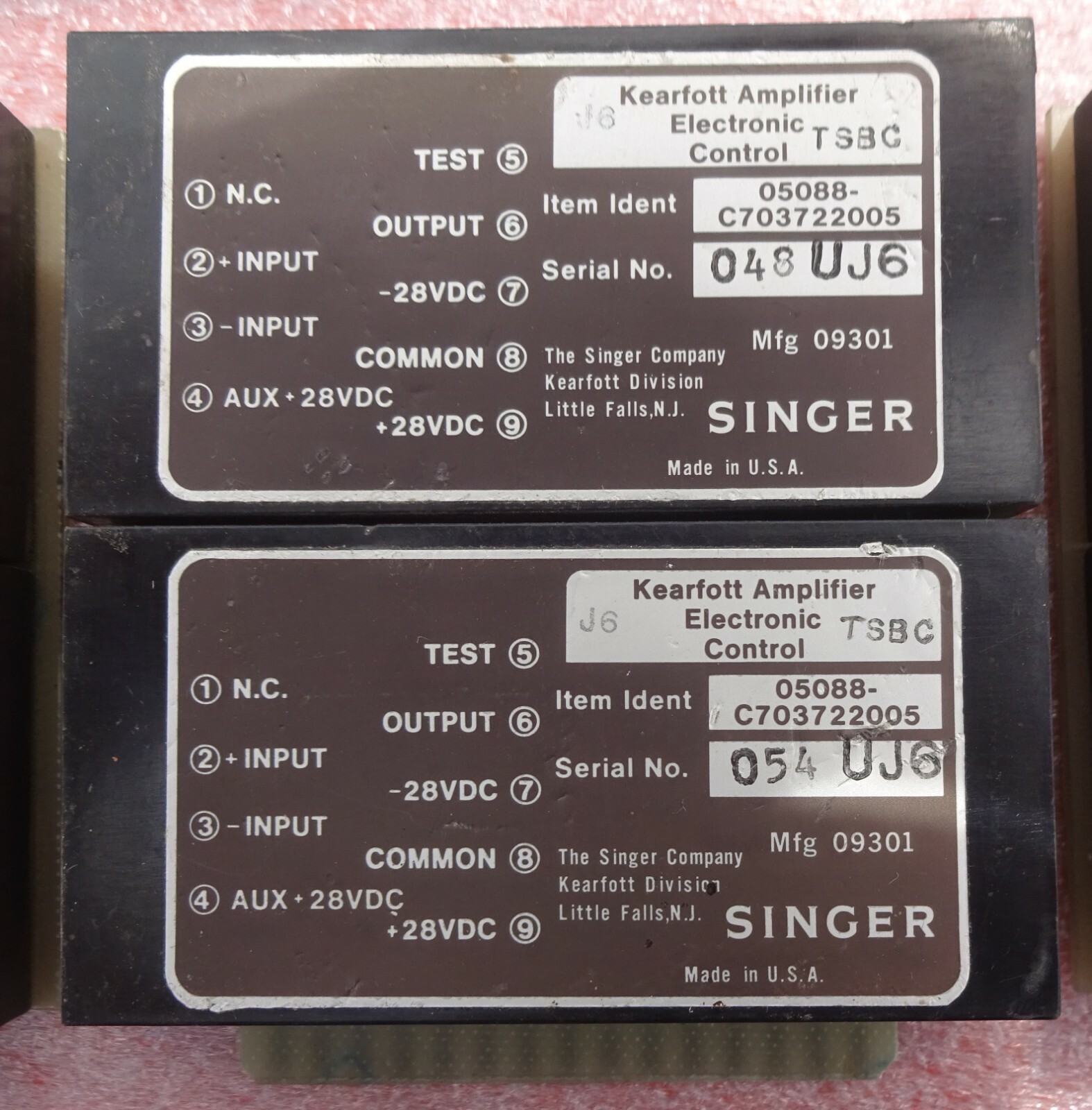 Kearfott-Singer Amplifier Electronic Control C703722005