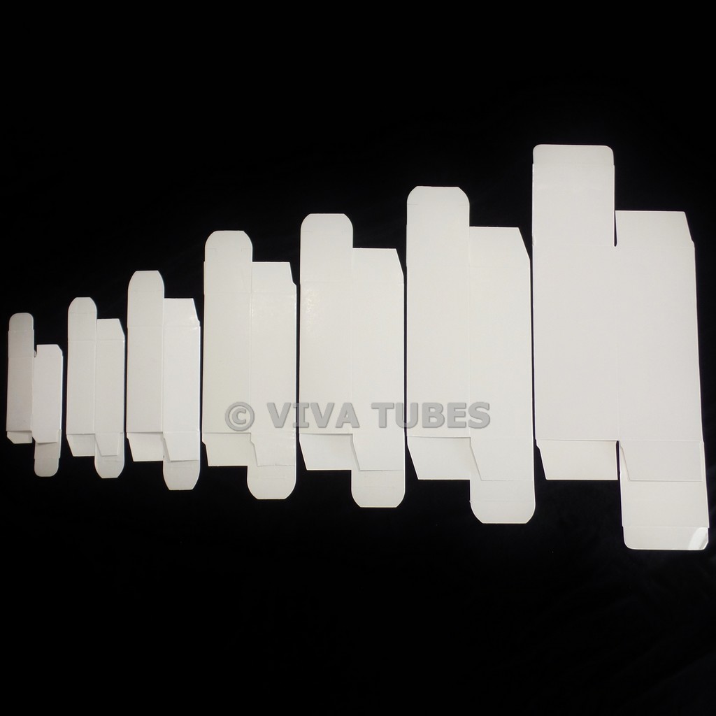 25 Brand New White Vacuum Tube Boxes - Tall 9 Pin Mini - EL84 6973 EZ81 12AX7
